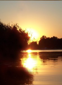Sonnenuntergang am Löcknitzer See